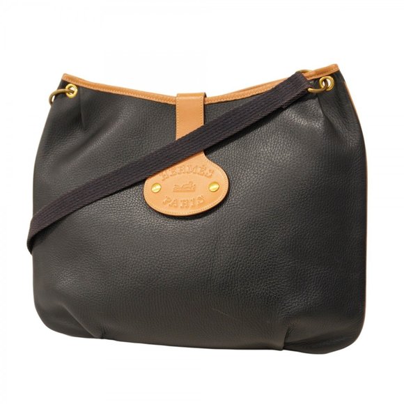 Hermes Hermès Rodeo Ardennes Shoulder Bag, Black, with 〇R Stamp, Women's, P1... - Picture 1 of 12